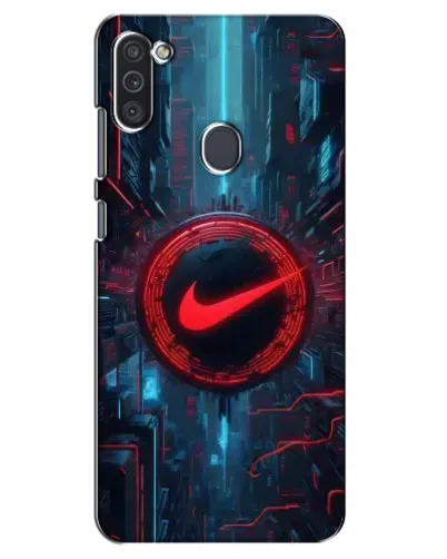 Чохол для Samsung Galaxy M11 з картинкою «Техногенний стиль Nike»