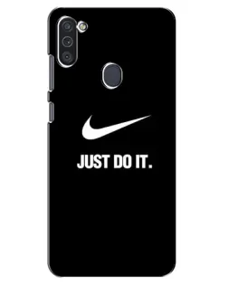 Чохол для Samsung Galaxy M11 з картинкою «Класичний принт Nike»