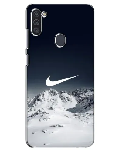 Чохол для Samsung Galaxy M11 з картинкою «Nike — зимові гори»
