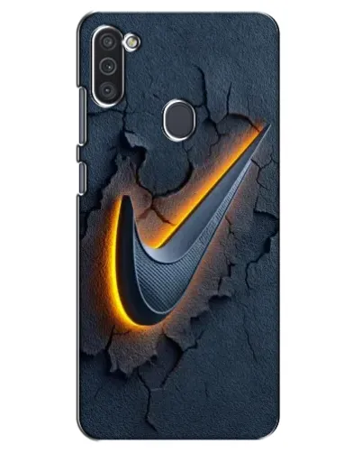 Чохол для Samsung Galaxy M11 з картинкою «Об'ємний логотип Найк»