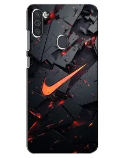 Чохол для Samsung Galaxy M11 з картинкою «Nike — ефект розломів»