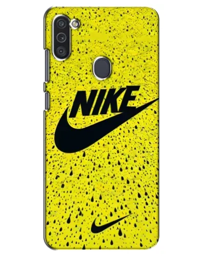 Чохол для Samsung Galaxy M11 з картинкою «Жовтий текстурний Nike»