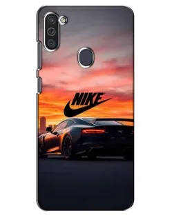 Чохол для Samsung Galaxy M11 з картинкою «Nike та суперкар»