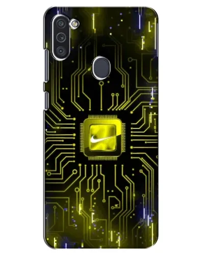 Чохол для Samsung Galaxy M11 з картинкою «Nike — золота іскра»