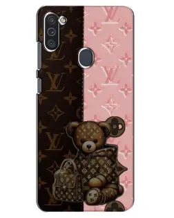 Чехол для Samsung Galaxy M11 с картинкой «Мишка в стиле LV»