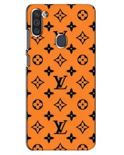 Чехол для Samsung Galaxy M11 с картинкой «Оранжевый стиль LV»