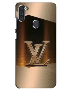 Чехол для Samsung Galaxy M11 с картинкой «LV — золотое сияние»