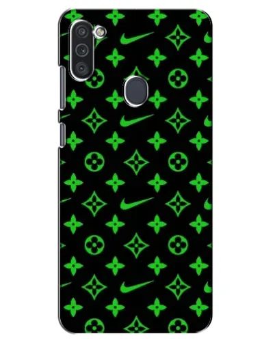 Чехол для Samsung Galaxy M11 с картинкой «Неоновый принт LV»