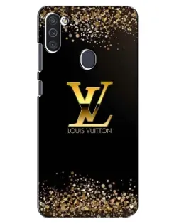 Чехол для Samsung Galaxy M11 с картинкой «LV — золотые искры»