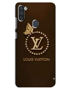 Чехол для Samsung Galaxy M11 с картинкой «LV — золотая печать»
