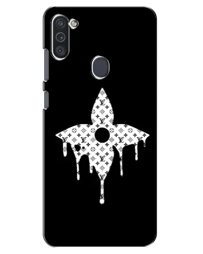 Чехол для Samsung Galaxy M11 с картинкой «Цветочная монограмма»
