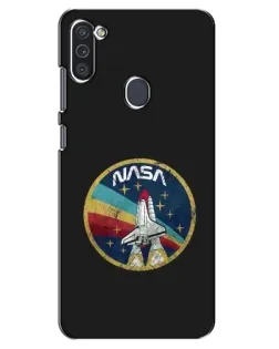 Чехол для Samsung Galaxy M11 с картинкой «NASA — эмблема миссии»