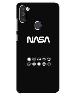 Чохол для Samsung Galaxy M11 з картинкою «NASA — технічний принт»