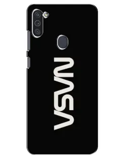 Чохол для Samsung Galaxy M11 з картинкою «NASA — вертикальний логотип»