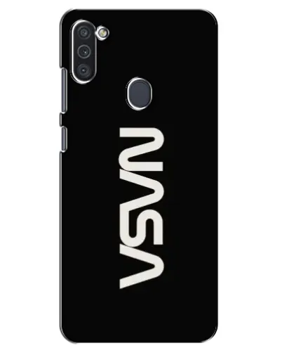 Чохол для Samsung Galaxy M11 з картинкою «NASA — вертикальний логотип»