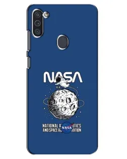 Чохол для Samsung Galaxy M11 з картинкою «NASA — місячна місія»