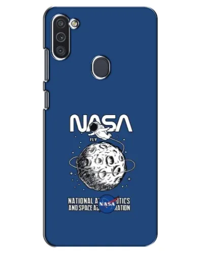 Чохол для Samsung Galaxy M11 з картинкою «NASA — місячна місія»