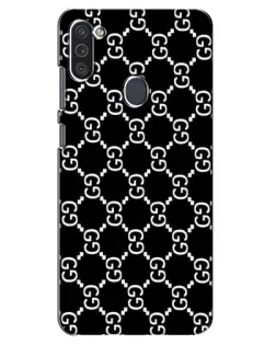 Чехол для Samsung Galaxy M11 с картинкой «Gucci — сетчатый паттерн»