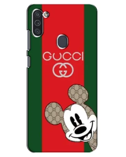 Чохол для Samsung Galaxy M11 з картинкою «Gucci — смуги та Міккі»