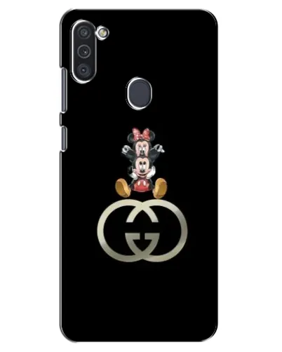Чохол для Samsung Galaxy M11 з картинкою «Мінні Маус на лого»