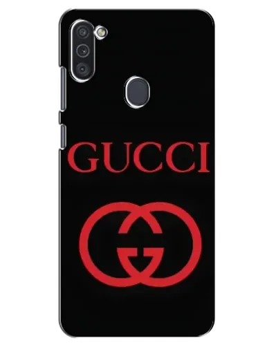 Чохол для Samsung Galaxy M11 з картинкою «Gucci — червоний логотип»