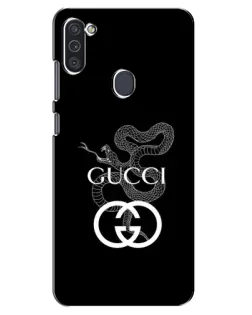 Чохол для Samsung Galaxy M11 з картинкою «Gucci — срібна змія»