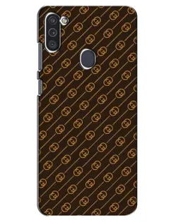 Чохол для Samsung Galaxy M11 з картинкою «Gucci — золоті діагоналі»