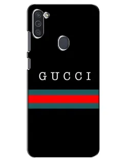 Чохол для Samsung Galaxy M11 з картинкою «Gucci — червоний пояс»