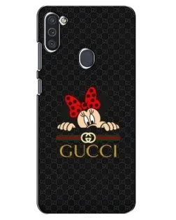 Чохол для Samsung Galaxy M11 з картинкою «Мінні Маус Gucci — чорний»