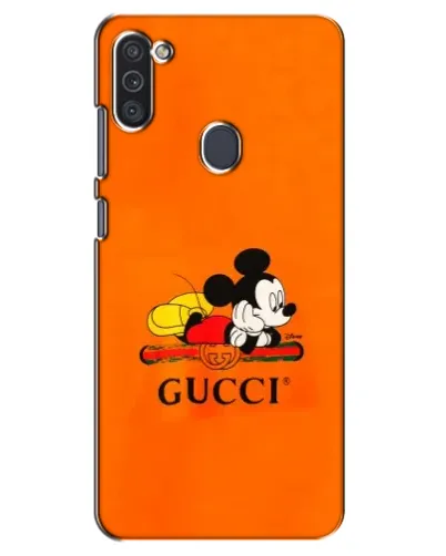Чохол для Samsung Galaxy M11 з картинкою «Міккі Маус Gucci — помаранч»