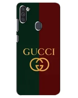 Чехол для Samsung Galaxy M11 с картинкой «Gucci — темно-зеленый градиент»