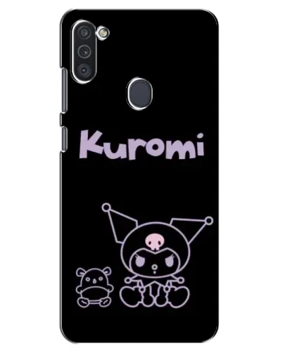 Чехол для Samsung Galaxy M11 с картинкой «Kuromi — черный минимализм» Чехол для Samsung Galaxy M11 с картинкой «Kuromi — черный минимализм»
