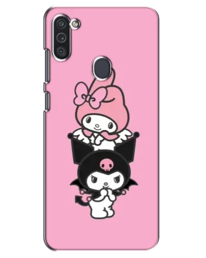 Чехол для Samsung Galaxy M11 с картинкой «Трио My Melody и Kuromi» Чехол для Samsung Galaxy M11 с картинкой «Трио My Melody и Kuromi»