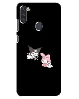 Чехол для Samsung Galaxy M11 с картинкой «My Melody и Kuromi» Чехол для Samsung Galaxy M11 с картинкой «My Melody и Kuromi»