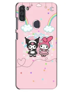 Чехол для Samsung Galaxy M11 с картинкой «My Melody и Kuromi» Чехол для Samsung Galaxy M11 с картинкой «My Melody и Kuromi»