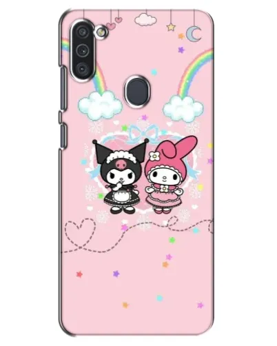Чехол для Samsung Galaxy M11 с картинкой «My Melody и Kuromi» Чехол для Samsung Galaxy M11 с картинкой «My Melody и Kuromi»