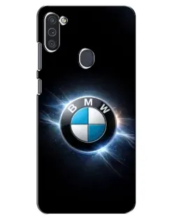 Чехол для Samsung Galaxy M11 с картинкой «BMW — неоновое сияние» Чехол для Samsung Galaxy M11 с картинкой «BMW — неоновое сияние»