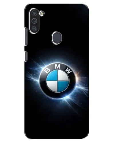 Чехол для Samsung Galaxy M11 с картинкой «BMW — неоновое сияние»