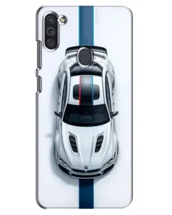 Чехол для Samsung Galaxy M11 с картинкой «Вид сверху — BMW M» Чехол для Samsung Galaxy M11 с картинкой «Вид сверху — BMW M»
