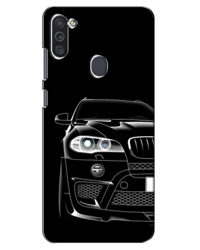 Чехол для Samsung Galaxy M11 с картинкой «Темный силуэт BMW»