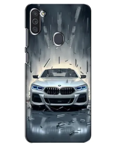 Чехол для Samsung Galaxy M11 с картинкой «BMW в свете фар»