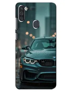 Чехол для Samsung Galaxy M11 с картинкой «BMW в огнях города» Чехол для Samsung Galaxy M11 с картинкой «BMW в огнях города»
