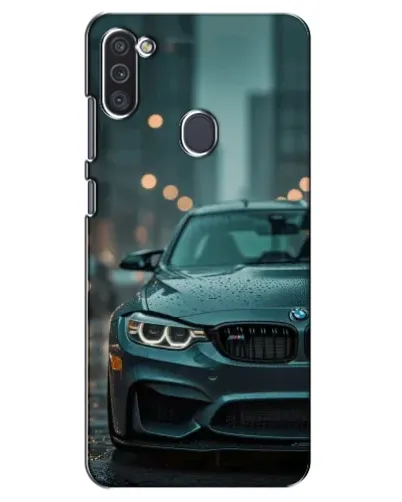 Чехол для Samsung Galaxy M11 с картинкой «BMW в огнях города»