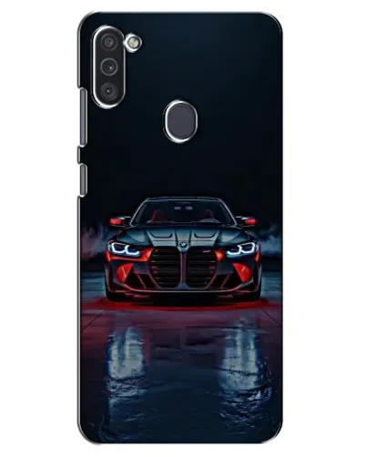 Чехол для Samsung Galaxy M11 с картинкой «BMW на мокрой дороге»
