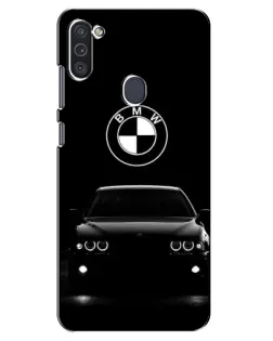 Чехол для Samsung Galaxy M11 с картинкой «BMW — взгляд из темноты» Чехол для Samsung Galaxy M11 с картинкой «BMW — взгляд из темноты»
