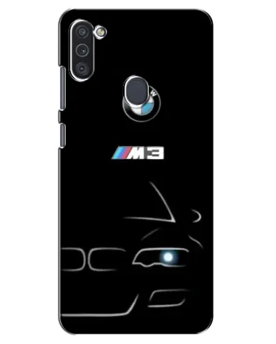 Чехол для Samsung Galaxy M11 с картинкой «Минималистичный принт BMW M3»