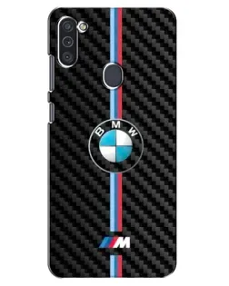 Чехол для Samsung Galaxy M11 с картинкой «Эмблема BMW и карбон» Чехол для Samsung Galaxy M11 с картинкой «Эмблема BMW и карбон»