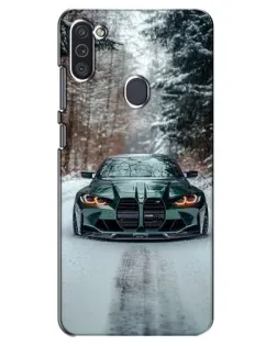 Чехол для Samsung Galaxy M11 с картинкой «BMW в зимнем лесу» Чехол для Samsung Galaxy M11 с картинкой «BMW в зимнем лесу»