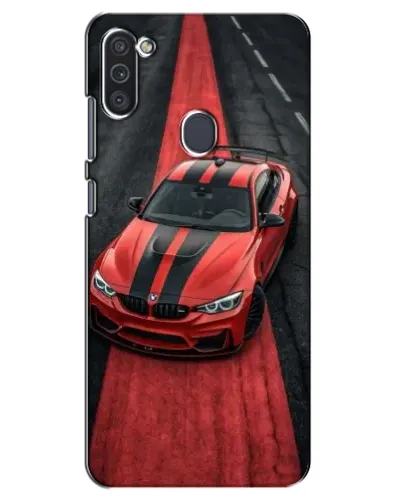 Чехол для Samsung Galaxy M11 с картинкой «BMW на красной дорожке»