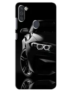 Чехол для Samsung Galaxy M11 с картинкой «Черная BMW — профиль» Чехол для Samsung Galaxy M11 с картинкой «Черная BMW — профиль»